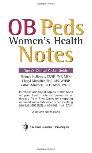 OB/Peds Women's Health Notes  N/A 9780803614666 Front Cover