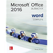 Microsoft Office 2016 In Practice Word Complete  2017 9781259762666 Front Cover