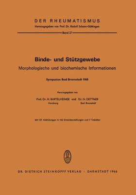 Binde- und Stï¿½tzgewebe Morphologische und Biochemische Informationen  1966 9783798502666 Front Cover