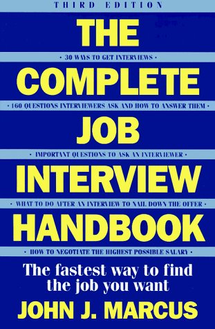 Complete Job Interview Handbook  3rd 1994 9780062732668 Front Cover