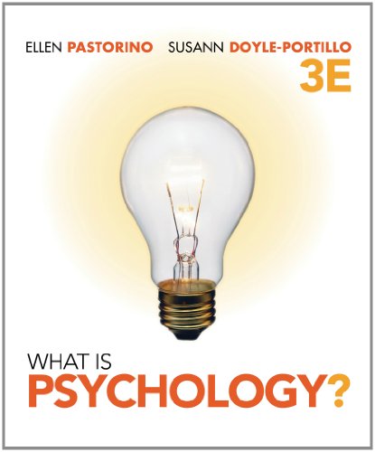 What Is Psychology?  3rd 2012 9781111343668 Front Cover