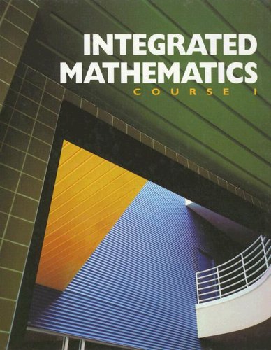 Integrated Mathematics : Course 1 Student Manual, Study Guide, etc.  9780028245669 Front Cover