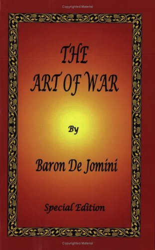 Art of War by Baron de Jomini - Special Edition  Special  9780976072669 Front Cover