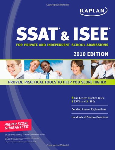 SSAT and ISEE 2010 For Private and Independent School Admissions N/A 9781419550669 Front Cover