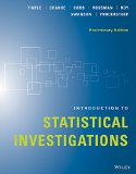 Introduction to Statistical Investigations   2015 9781118956670 Front Cover