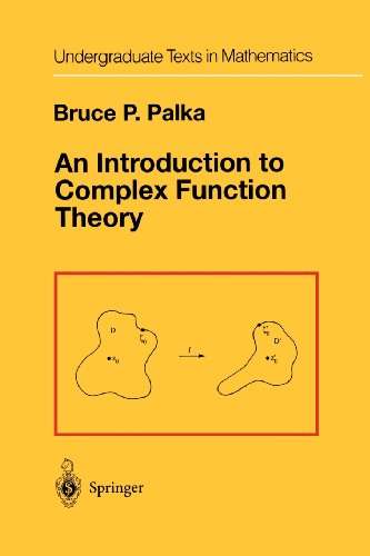 Introduction to Complex Function Theory   1991 9781461269670 Front Cover