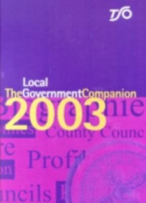 Local Government Companion, 2002-2003  2nd (Revised) 9780117027671 Front Cover