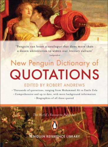 New Penguin Dictionary of Quotations  2006 9780140292671 Front Cover