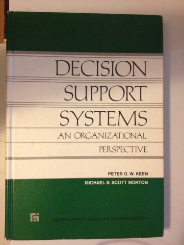 Decision Support Systems : An Organizational Perspective  1978 9780201036671 Front Cover
