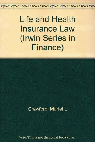 Life and Health Insurance Law 7th 1994 (Revised) 9780256135671 Front Cover