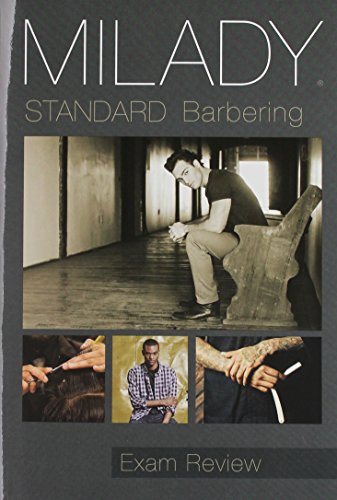 Milady Standard Barbering: Exam Review  2016 9781305100671 Front Cover