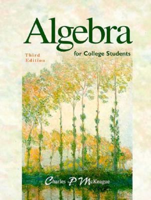 Algebra for College Students  3rd 1998 9780030194672 Front Cover