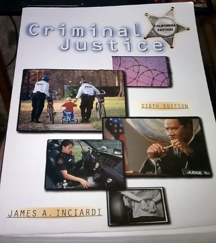 Criminal Justice: Alabama Original Materials 6th 1999 9780155129672 Front Cover