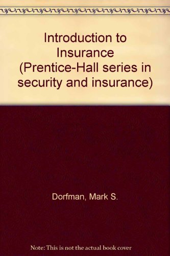 Introduction to Insurance 2nd 1982 9780134853673 Front Cover