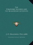 Stratford Records and the Shakespeare Autotypes N/A 9781169700673 Front Cover