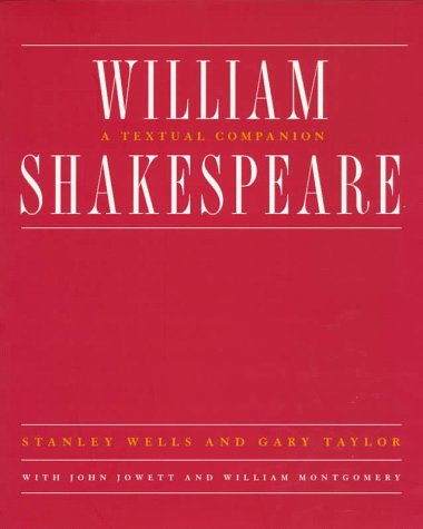 William Shakespeare A Textual Companion  1997 9780393316674 Front Cover