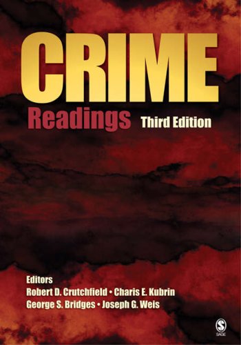 Crime Readings 3rd 2008 9781412949675 Front Cover