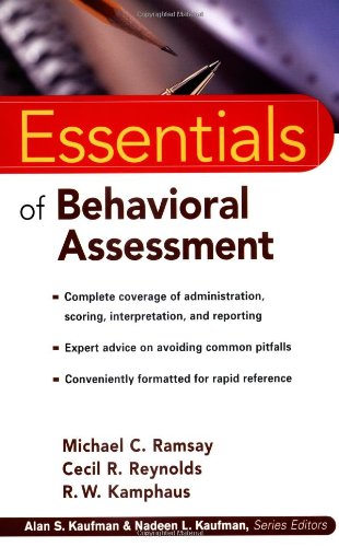Essentials of Behavioral Assessment   2002 9780471353676 Front Cover