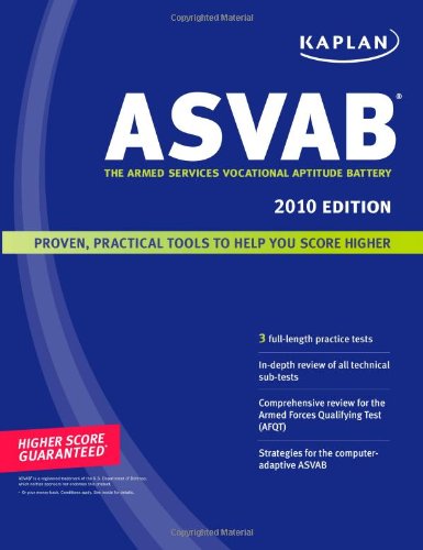 ASVAB 2010 The Armed Services Vocational Aptitude Battery N/A 9781419550676 Front Cover