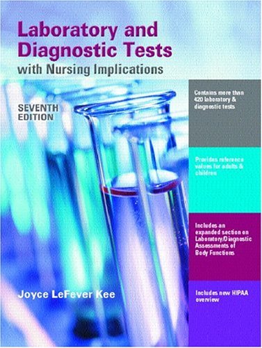 Laboratory and Diagnostic Tests with Nursing Implications  7th 2006 (Revised) 9780131182677 Front Cover