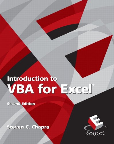 Introduction to VBA for Excel  2nd 2010 9780132396677 Front Cover