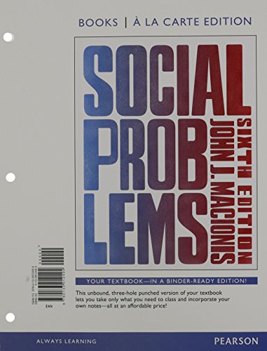 Social Problems + New Mysoclab Access Card: Books a La Carte Edition  2015 9780133996678 Front Cover