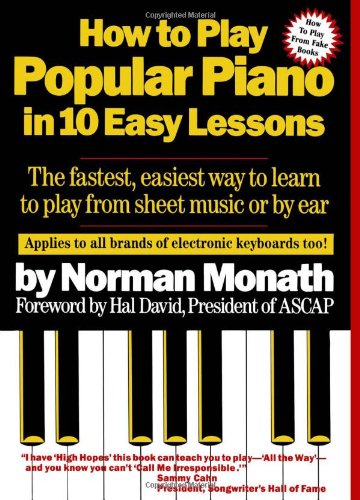 How to Play Popular Piano in 10 Easy Lessons   1984 9780671530679 Front Cover