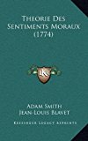 Theorie des Sentiments Moraux  N/A 9781166390679 Front Cover