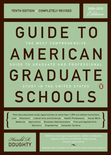 Guide to American Graduate Schools  10th (Revised) 9780143114680 Front Cover