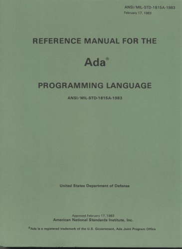 Reference Manual for the Ada Programming Language N/A 9780160014680 Front Cover