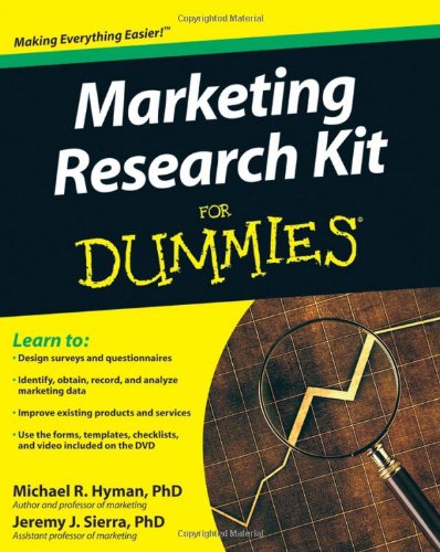 Marketing Research Kit for Dummies   2010 9780470520680 Front Cover