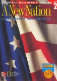 A New Nation: Adventures in Time and Place : California Edition, Mutltimedia Edition, Spiral Binding  2000 9780021488681 Front Cover