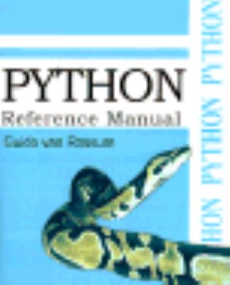 Python Reference Manual   2000 9780595136681 Front Cover