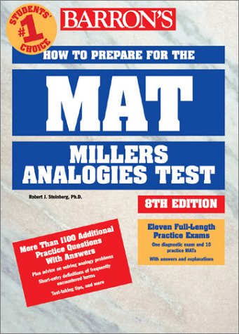 How to Prepare for the MAT-Miller Analogies Test  8th 2001 9780764116681 Front Cover