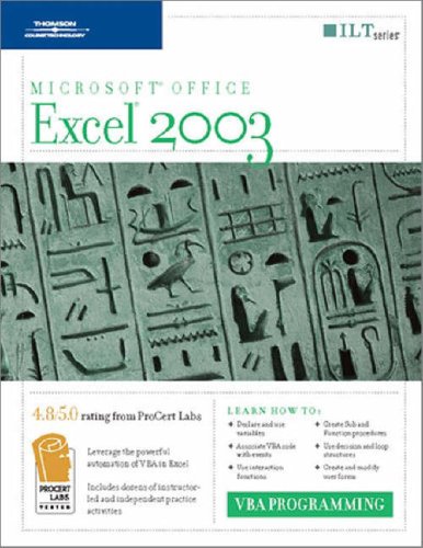 MICROSOFT OFFICE EXCEL 2003 VB 2nd 2006 9781418890681 Front Cover