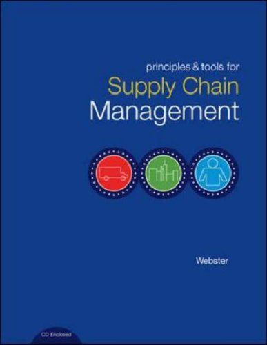 Principles and Tools for Supply Chain Management   2008 (Student Manual, Study Guide, etc.) 9780072872682 Front Cover