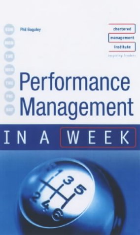 Performance Management in a Week  2nd 2002 (Revised) 9780340849682 Front Cover