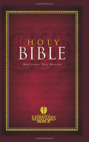 HCSB Red-Letter Text Bible (Printed Hardcover)   2004 (Abridged) 9781586400682 Front Cover