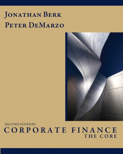 Corporate Finance The Core 2nd 2011 9780132153683 Front Cover