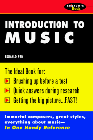 Schaum's Outline of Introduction to Music   1992 9780070380684 Front Cover