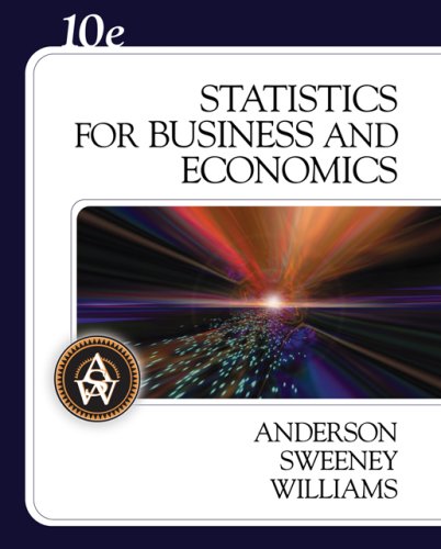 Statistics for Business and Economics  10th 2008 9780324360684 Front Cover