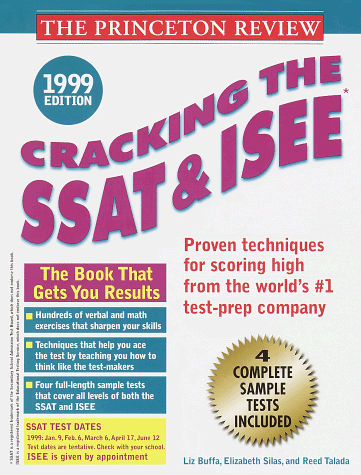 Cracking the Ssat/Isse, 1999 Edition N/A 9780375751684 Front Cover