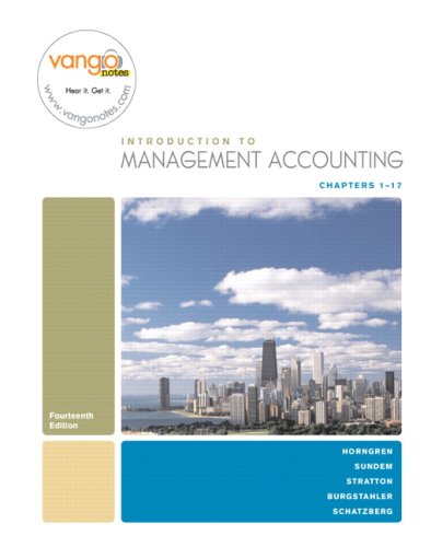 Introduction to Management Accounting: Full Book (Charles T. Horngren Series in Accounting) N/A 9788120335684 Front Cover
