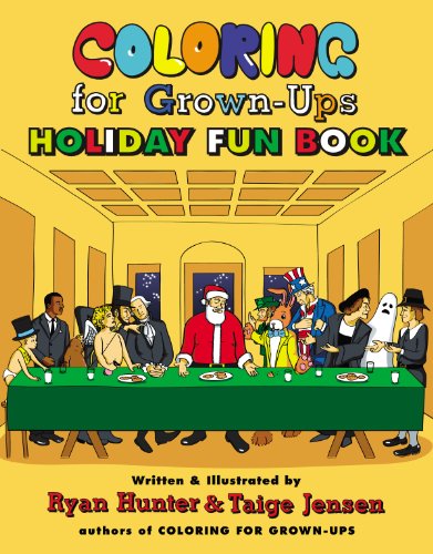 Coloring for Grown-Ups Holiday Fun Book  N/A 9780142180686 Front Cover