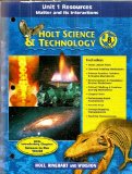 Holt Science and Technology Matter and Interactions Resources: Texas Edition - Grade 8 2nd 9780030648687 Front Cover