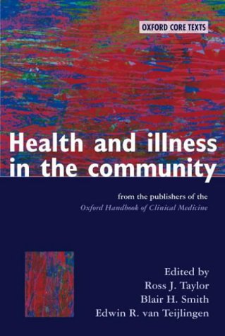 Health and Illness in the Community   2002 9780192631688 Front Cover