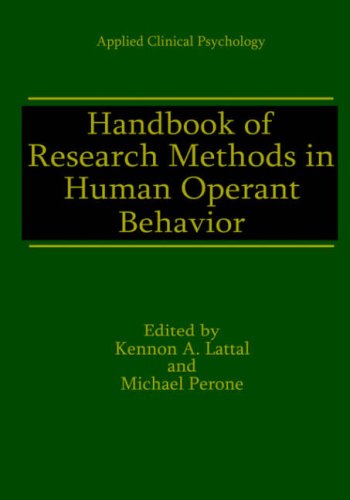 Handbook of Research Methods in Human Operant Behavior   1998 9780306456688 Front Cover