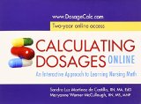 Calculating Dosages Online Access Card N/A 9780803639690 Front Cover