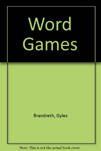 Word Games   1987 9780060550691 Front Cover