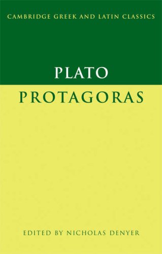 Plato: Protagoras   2008 9780521549691 Front Cover